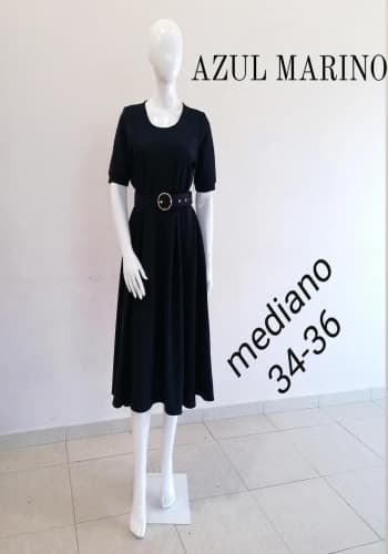 Vestido  largo color Marino talla Mediano estilo Circular