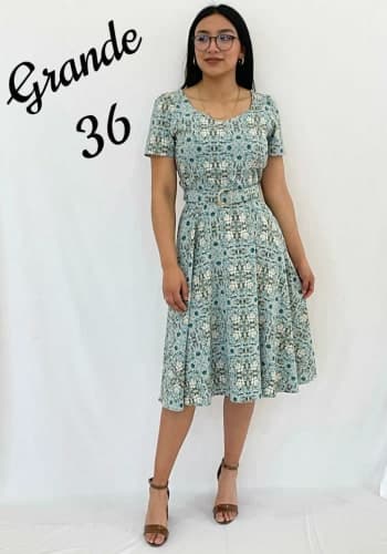 Vestido  largo color Verde talla Grande  estilo Circular