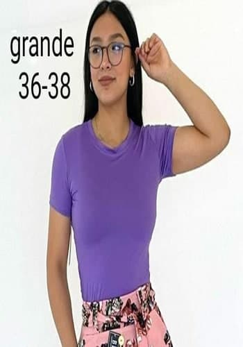 Blusa larga color Morado talla Grande  estilo Basica