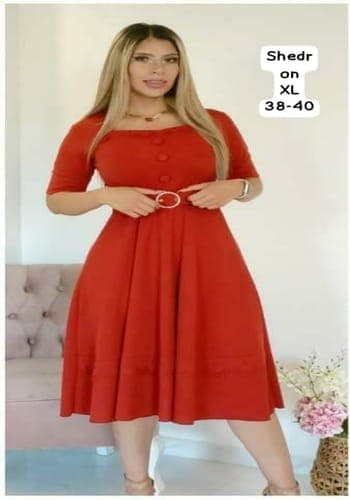 Vestido  largo color Shedron  talla Extragrande  estilo Línea A 