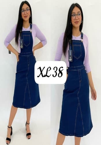 Overol  larga color Stone talla Extragrande  estilo Línea A 