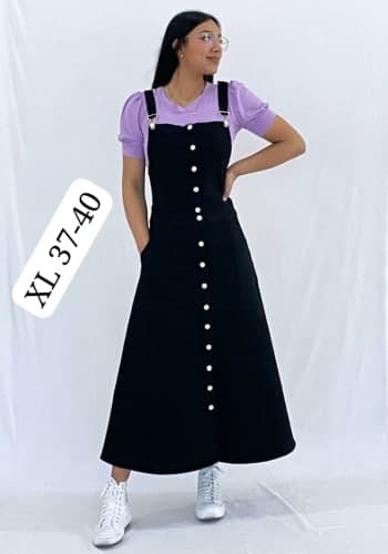 Overol  larga color Stone talla Extragrande  estilo Línea A 