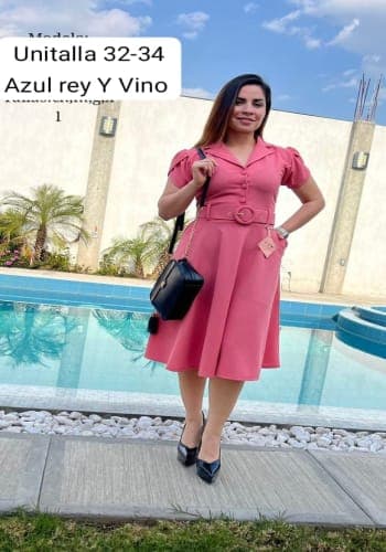 Vestido  largo color Azul rey talla Mediano estilo Línea A 