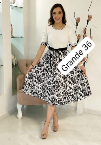 Vestido  largo color Negro talla Grande  estilo Circular