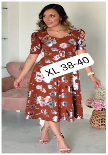 Vestido  largo color Shedron  talla Extragrande  estilo Línea A 