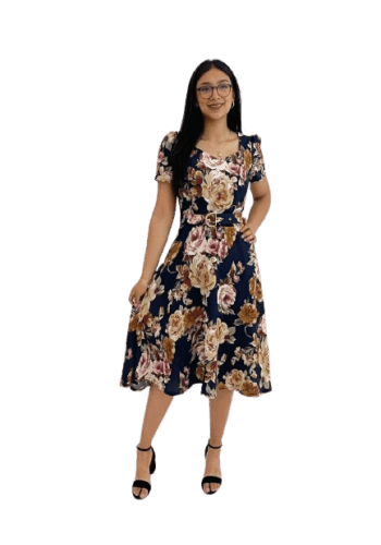 Vestido  largo color Negro talla Chica  estilo Circular