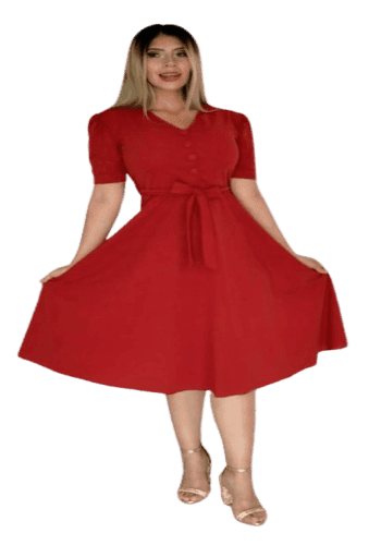 Vestido  largo color Shedron  talla Extragrande  estilo Circular