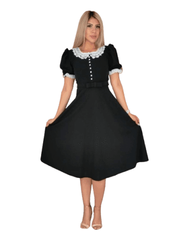 Vestido  largo color Negro talla Chica  estilo Circular