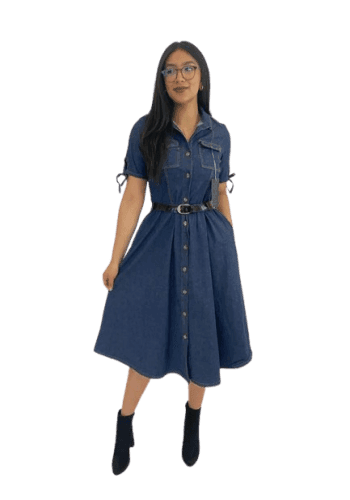 Vestido  largo color Estone talla Mediano estilo Circular