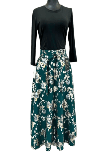 Falda larga color Verde talla Extragrande  estilo Circular