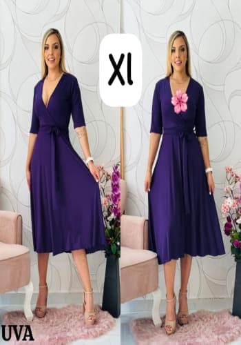 Vestido  largo color Morado talla Extragrande  estilo Circular