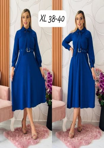 Vestido  largo color Azul rey talla Extragrande  estilo Circular