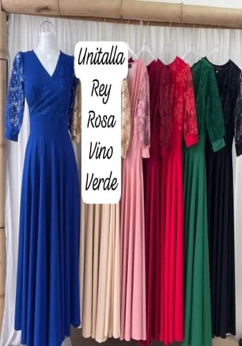 Vestido  largo color Vino talla Unitalla estilo Circular